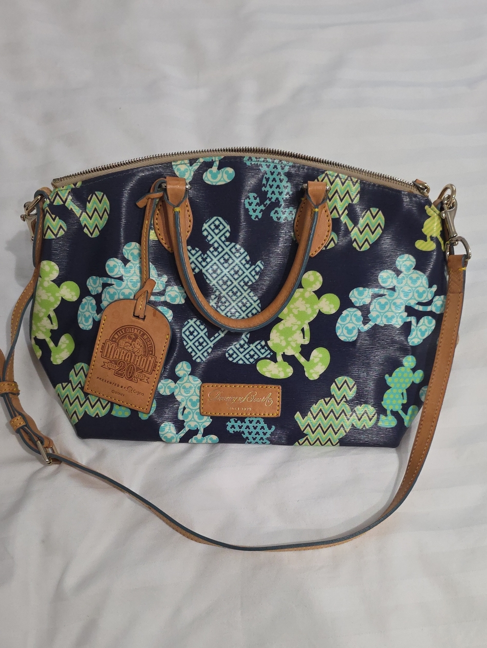 Dooney & Bourke Disney Mickey 20th Marathon RARE Satchel Purse Crossbody